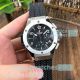 Swiss 7750 Copy Hublot Big Bang Black Dial Silver Bezel Rubber Strap Watch_th.jpg